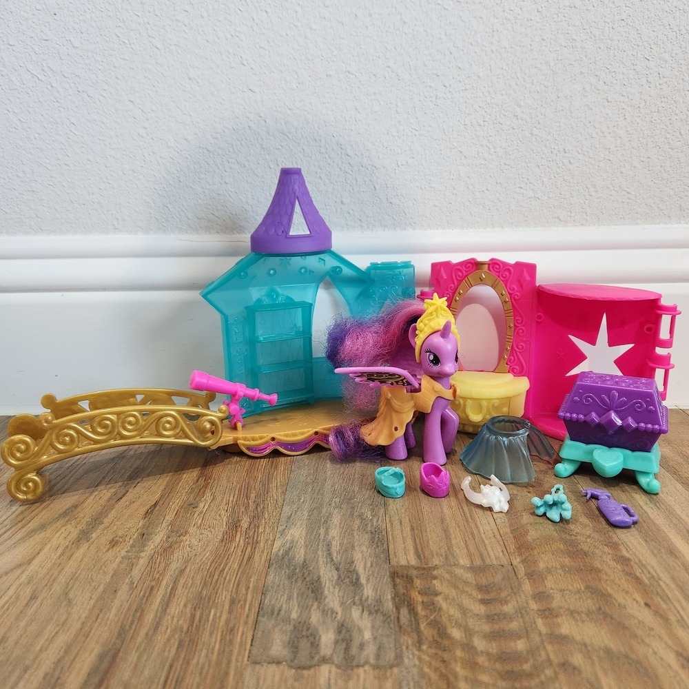 G4 My Little Pony Twilight Sparkle Crystal Princess Palace Castle FOR PARTS